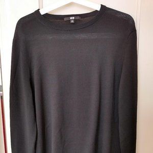 Uniqlo Extra Fine Merino Sweater - XL black